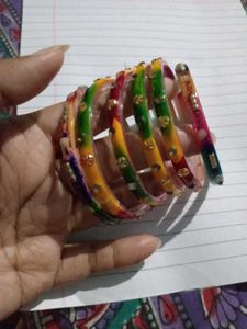 Colorful Indian Bangles - Set of 6