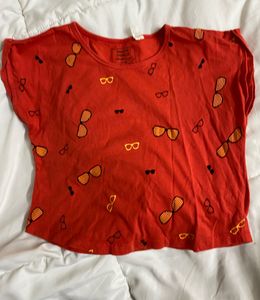 Y2K Red Crop Top