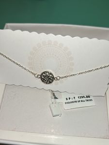 Silver Floral Bracelet With Raksha Bandhan Packing