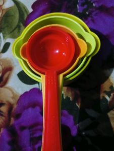 Measuring Spoon 8️⃣Pcs 2/3 Cup 120ml 1/2cup6