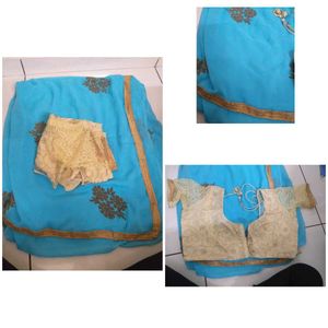 Sadi With Blouse, Saree Combo