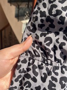 Sexy Grey Leopard Print Dress