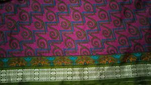 Elegant Purple Patterned Saree