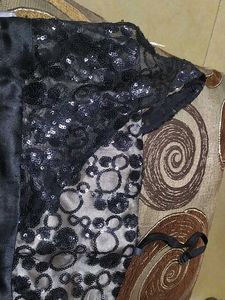 Elegant Black Sequence Dress