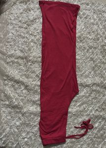 Pink Corduroy Wide Leg Pants