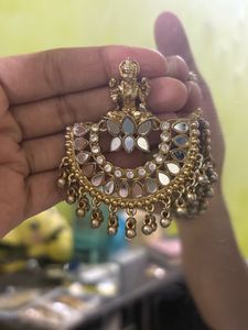 Golden Jhumka Earrings