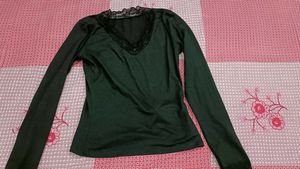 Black Long Sleeve Lace Top
