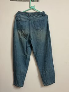 Blue High Rise Slouchy FitJeans