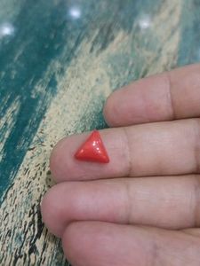 Red Triangle Bead Gemstone