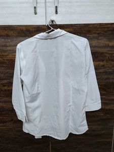 ❗ CLEARANCE ❗ White 3/4 Sleeve Button Down Shirt