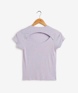 nuon lavender cutout top