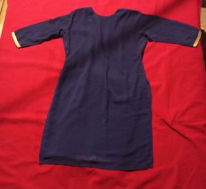 Embroidered Blue Kurta