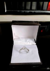 Diamond Ring Pure Silver 925