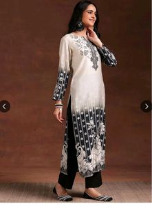 Libas Women Floral Printed Regular Kurta with Trou