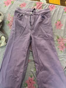 Purple Wide Leg Jeans