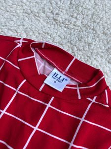 Red &amp; White Checkered Dress