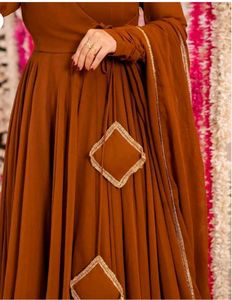 Brown Anarkali Suit