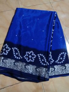 Blue Colour Saree 💙