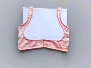 Deep Neck Peach Colour Blouse