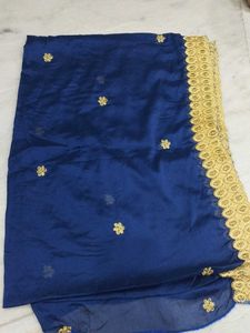Navy &amp; Gold Dupatta