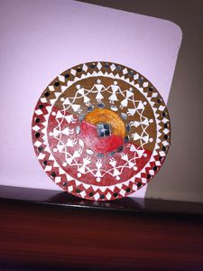 Warli Painted Plate