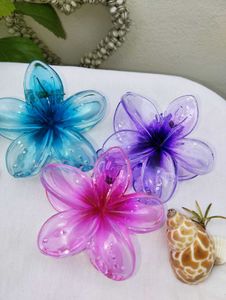 Resin Large Flower Hair Claw Clip