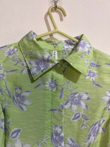 Floral Print Puff Sleeve Top