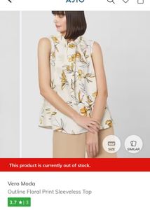 Vero Moda Floral Sleeveless Top