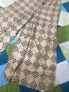 Rangmanch Beige Printed Flared Palazzo