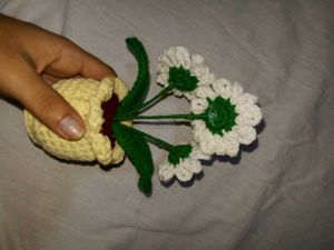 Daisy Crochet  Flower n Flowerpot