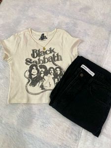 H&M Black Subbath Tee