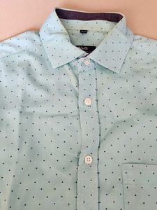 Men&#39;s Light Blue Patterned Shirt