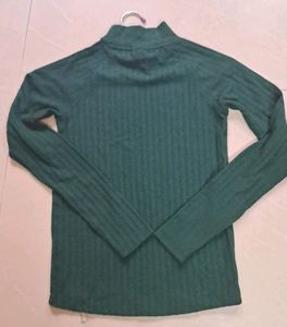 Max - XS, High Neck, RIB-KNIT sweatshirt