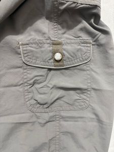 Grey Cargo Pants adjustable