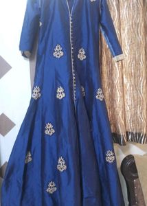 Beautiful Navy Silk Gown