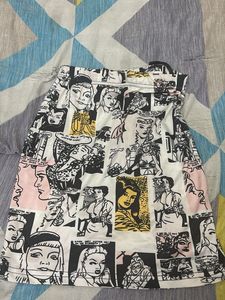 Comic Print Mini Skirt