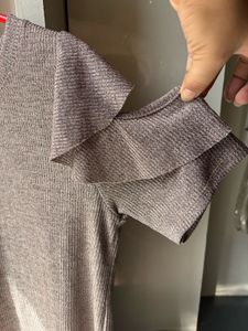 New Khakhi Grey Top