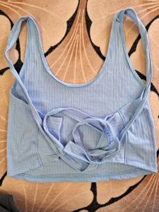Sleeveless Crop Top  With Mini Cover Nipple