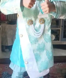 Partywear Sherwani Aur Kurt Pejama Set
