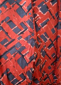 Red Feeding Kurti(Front Hook)