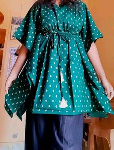 🔥Sale 🔥Green Ethenic Print Kaftaan