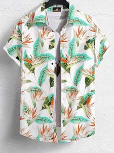 Tropical Print Short Sleeve Shirt
