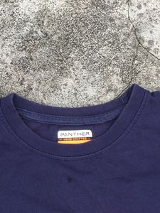 Navy Tee with Orange XX Design And Backprinted