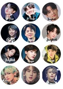 BTS Stickers (Pack Of 10)