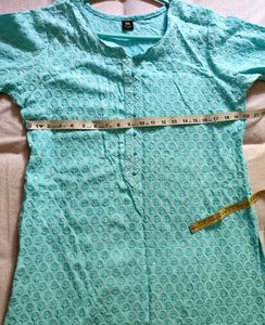 XXL Light Blue kurta Self Colour Sequins All Over