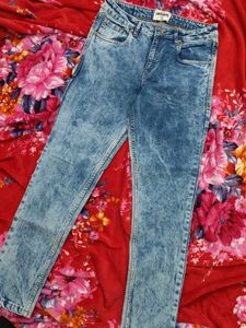 Acid Wash Denim Jeans