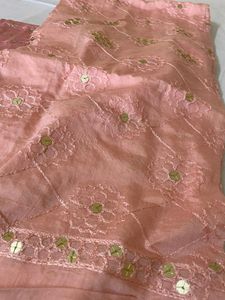 New Embroidery Pink Suit Material