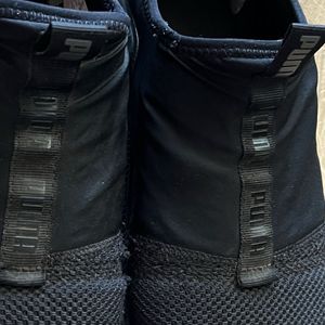 Puma Black Slip-On Sneakers