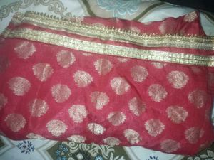 Elegant Red &amp; Gold Kurta