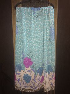 Cyan Shiffon Saree